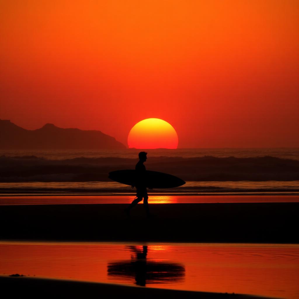 Surfing moment from Lava Flow Surf Lanzarote